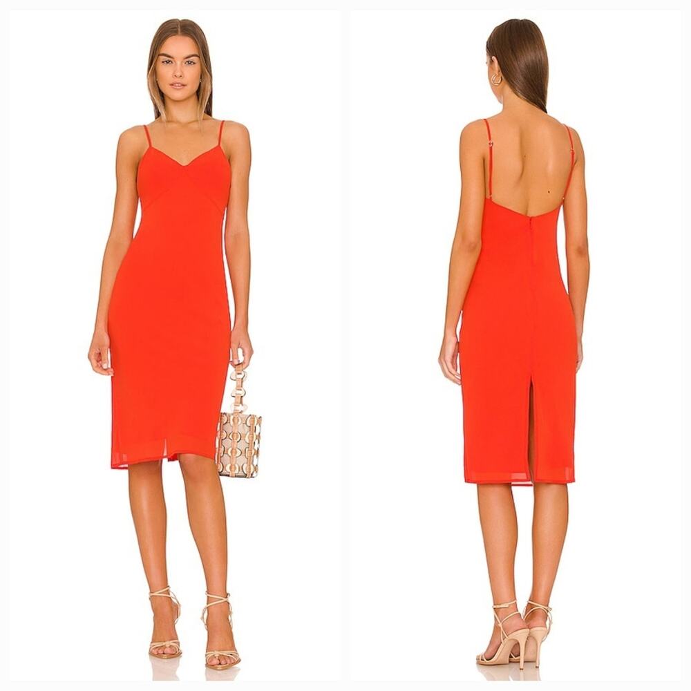 House of Harlow 1960 x REVOLVE Gemma Dress in Orange Red XS